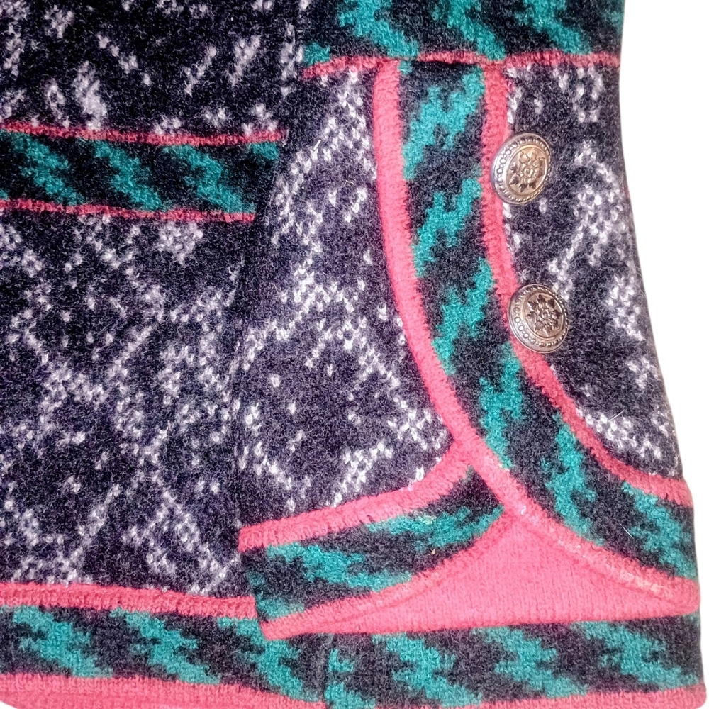 Saint Laurent Black and Red Patterned Blazer - Picture 6 of 7